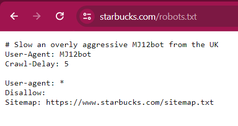 Robots.txtの例